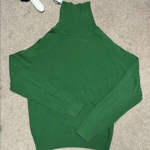 JEANNE PIERRE Forest Green Turtleneck Sweater